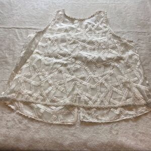 Analili Ruby Organza Open Back Top Size Medium